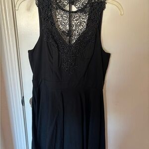 Material Girl Black Lace Overlay Dress
